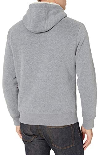Men's Sherpa-Lined Pullover Hoodie Sweatshirt