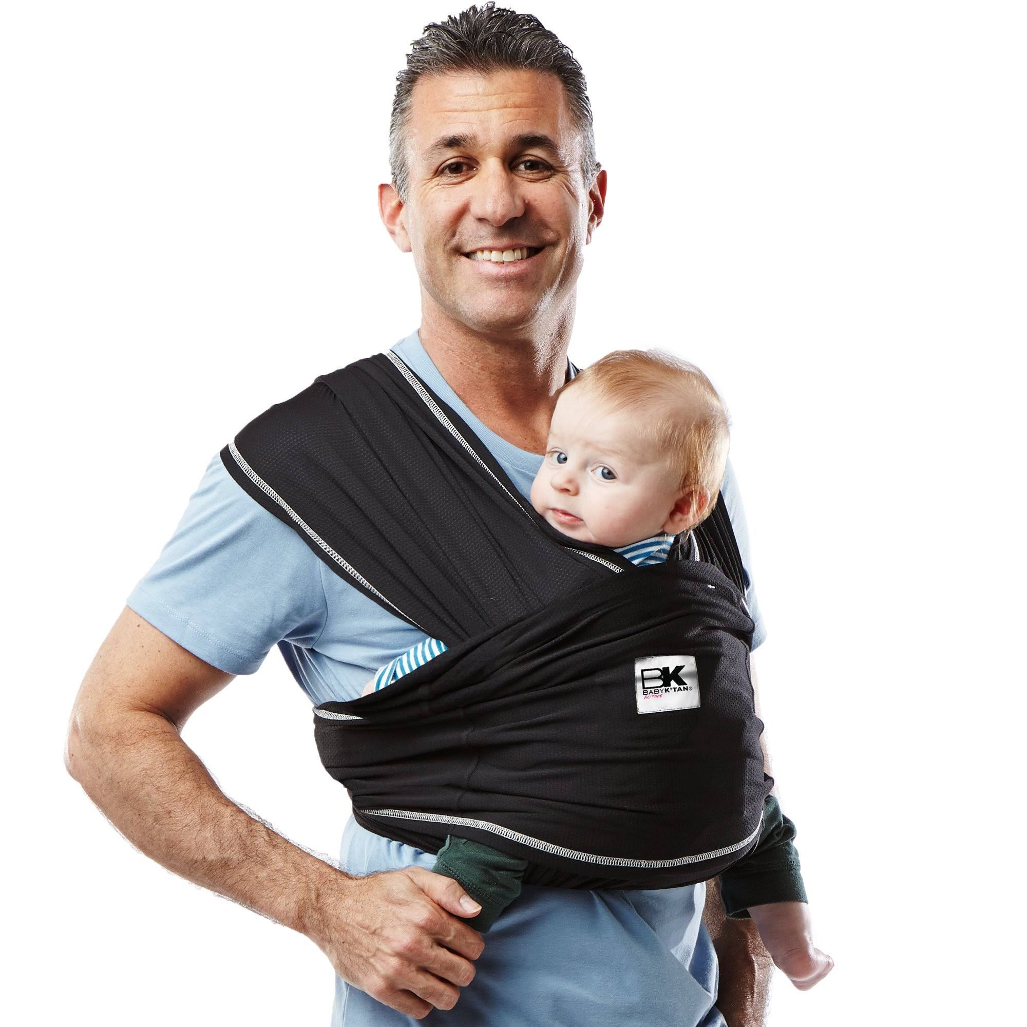 Baby K&tan Active Baby Carrier (Large, Black)
