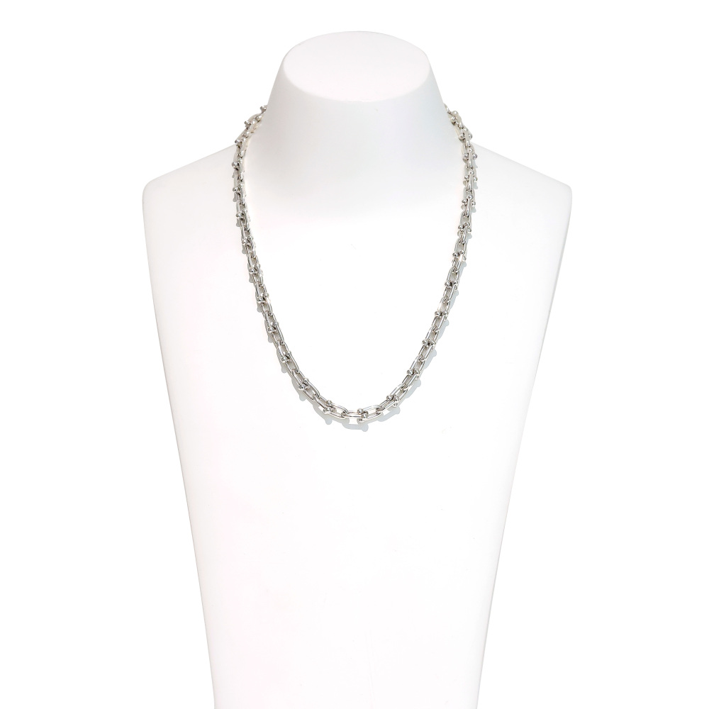 Tiffany & Co. Hardware Link Necklace Sterling Silver 60153093