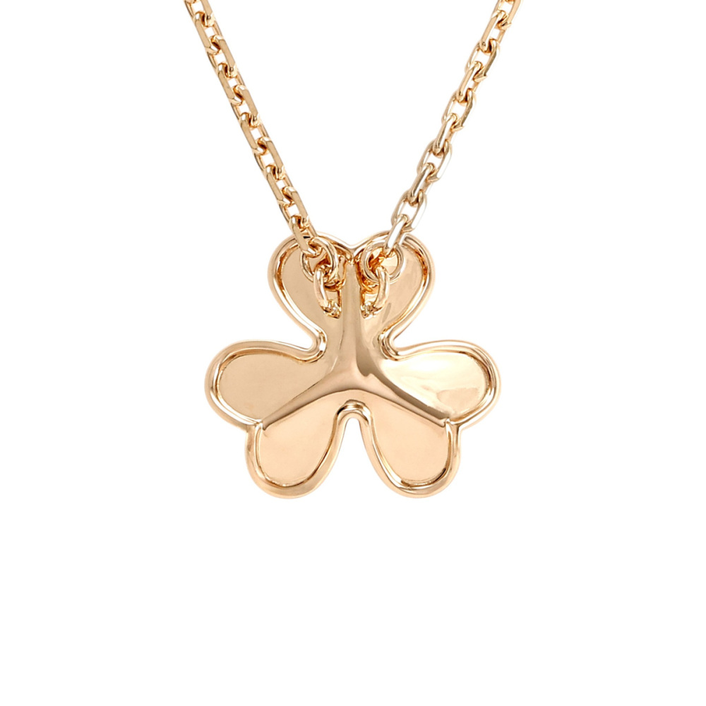 Van Cleef & Arpels Frivole Necklace 18K Rose Gold Diamond VCARPFBM00