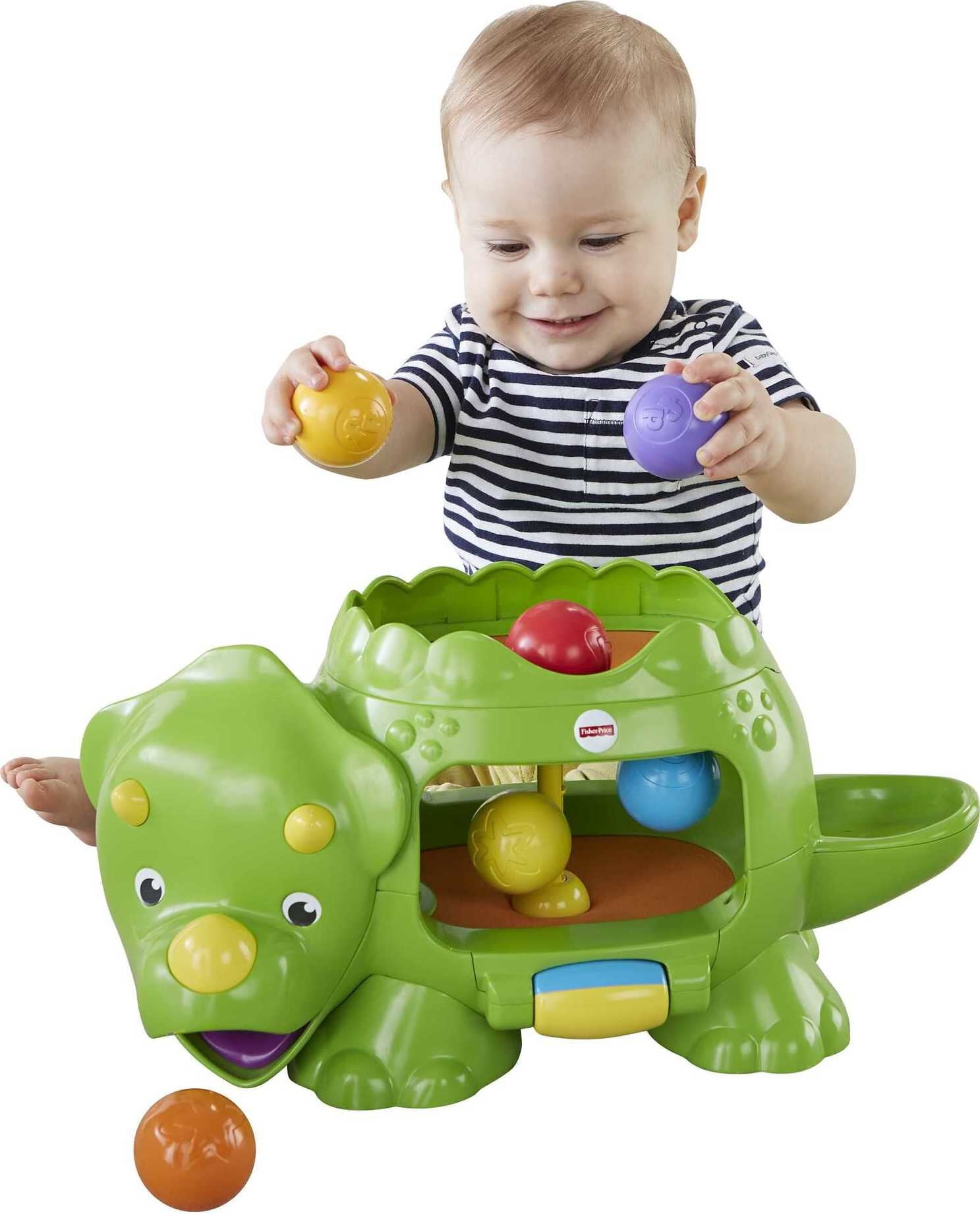 Fisher-Price Double Poppin' Dino with Silly Sounds and Music