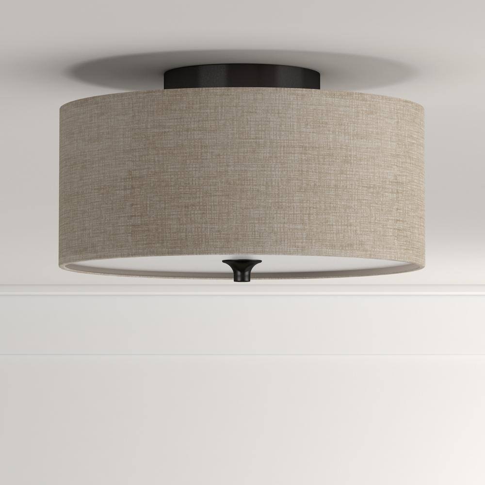 Sea Gull Lighting 75952-710 Stirling Two Light Ceiling Flush Mount - Burnt Sienna