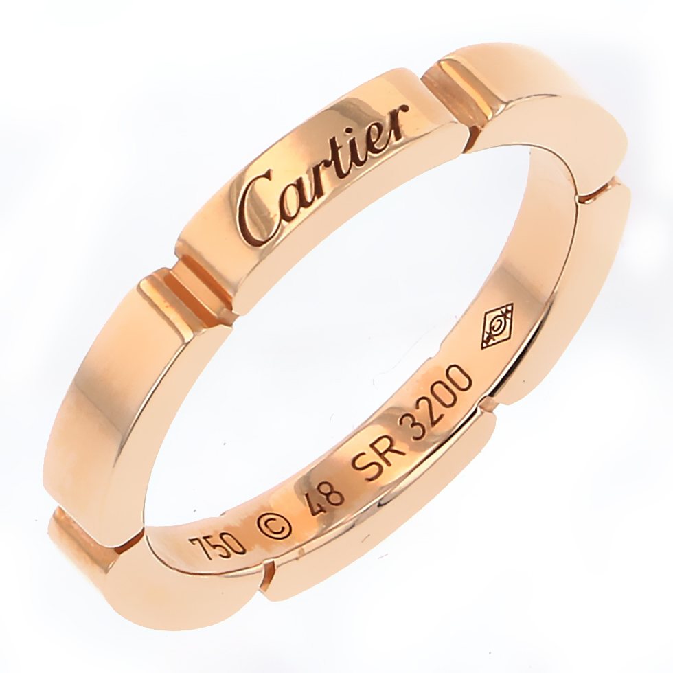 Cartier Mayon Pantale #48 Ring 18K Rose Gold