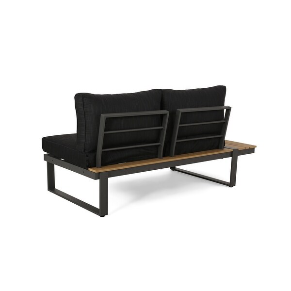 Sterling Aluminum 4piece Sofa Set with Cushions by Christopher Knight Home