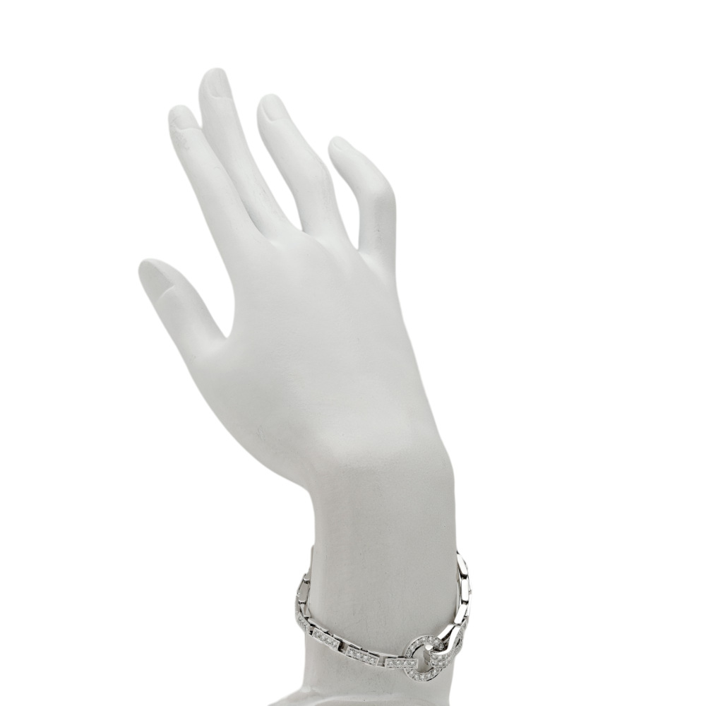 Cartier Agraf Bracelet 18K White Gold Diamond N6026300
