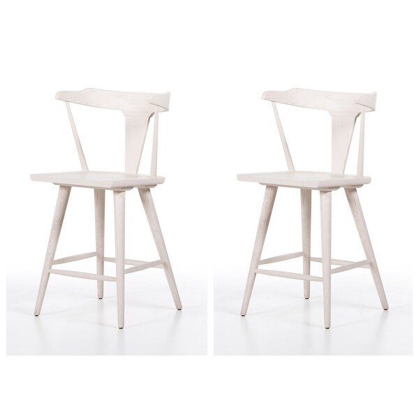 Ripley Counter Stool (White,Set of 2)