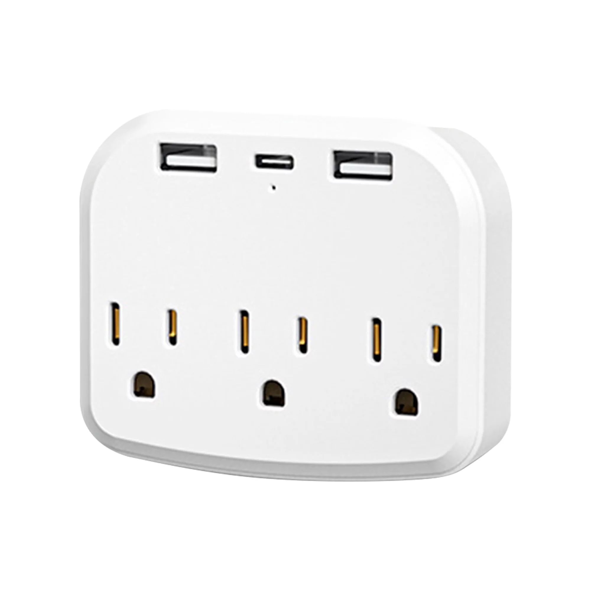 European Travel Plug Adapter, KAWELL International Power Plug with 3 US Outlets and 2 3.4A USB, Type C Outlet Adaptor Charger