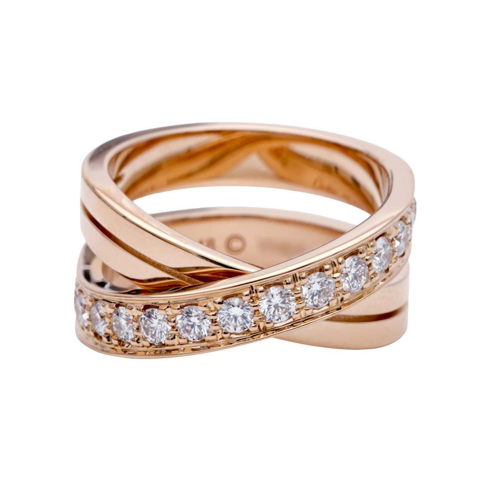 Cartier Ethancel Do Ring 18K Rose Gold Diamond B4095700