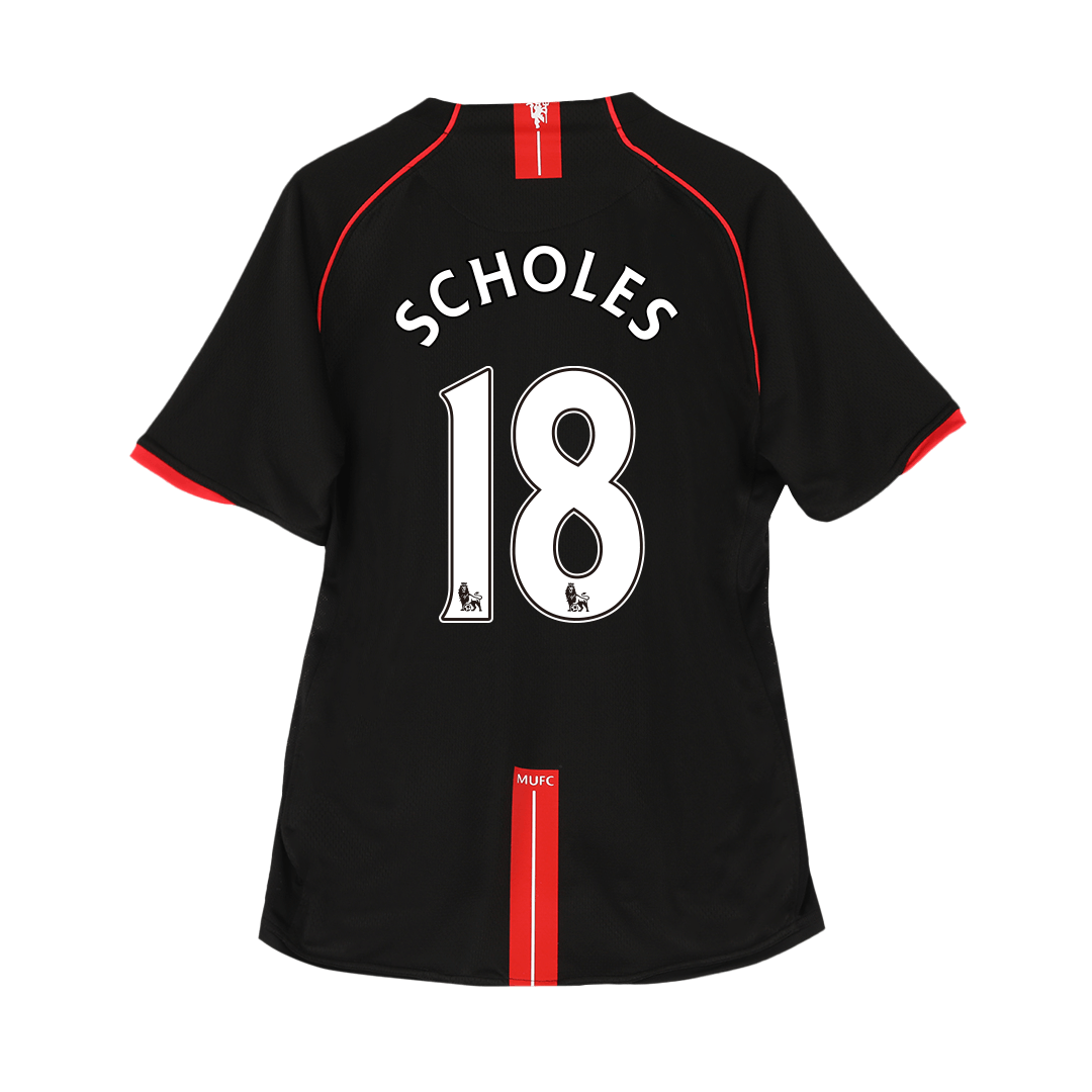 Retro Soccer Jersey SCHOLES #18 Manchester United Away 2007/08