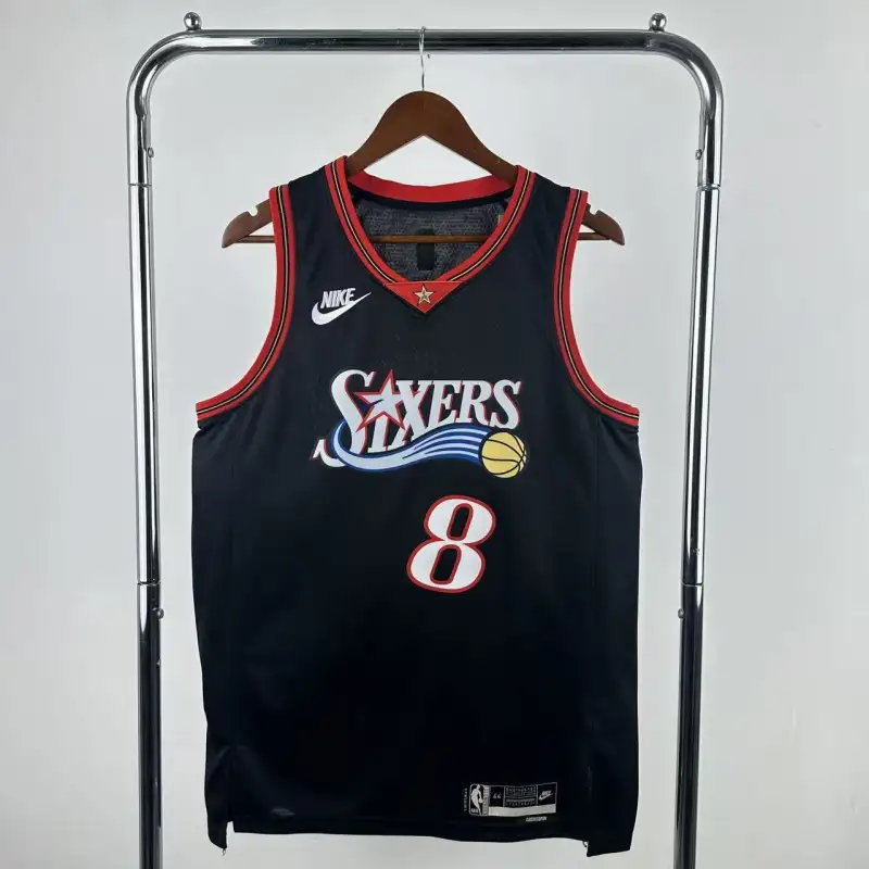 26 Season Philadelphia 76ers Retro Black #8