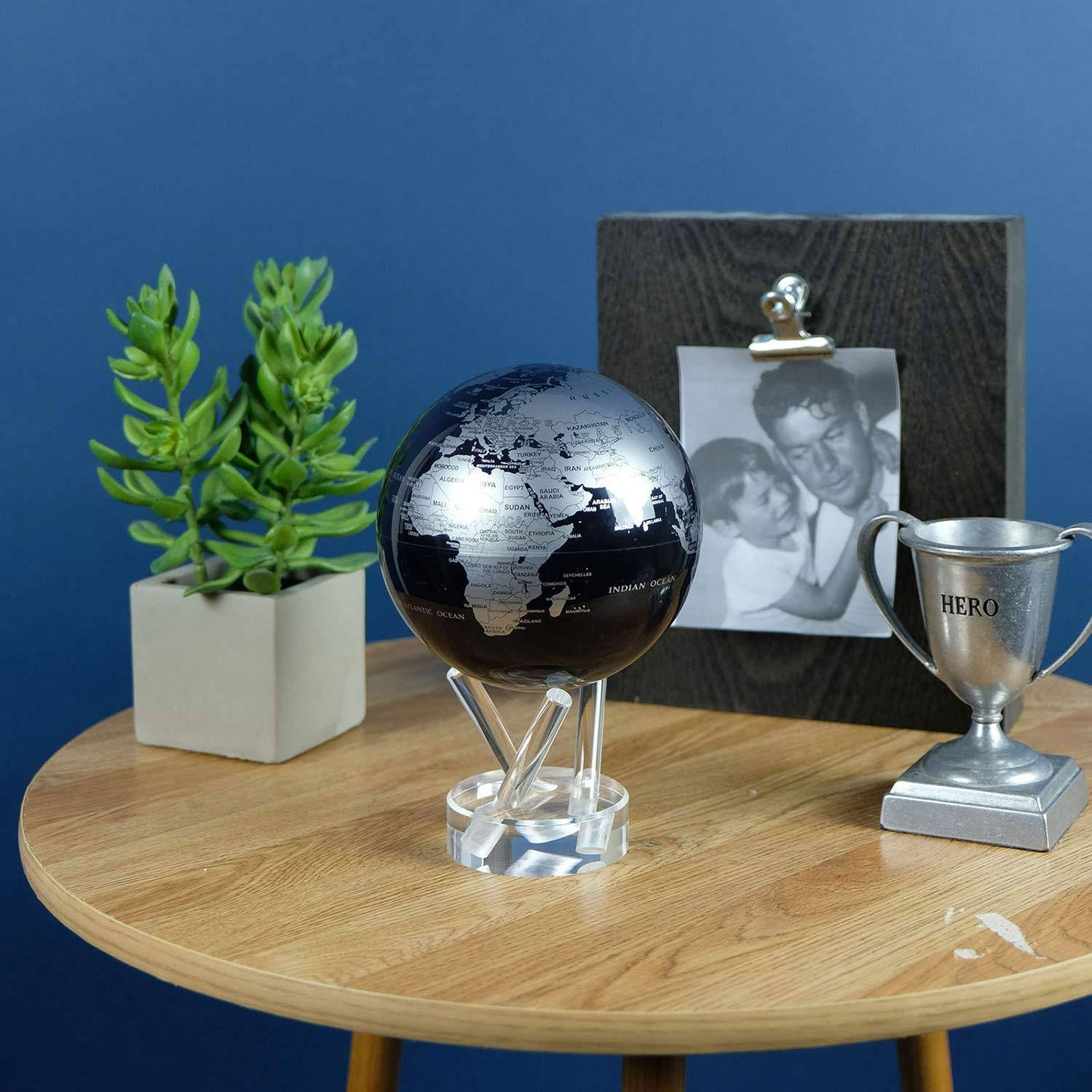 Mova 4.5x22 Revolving Globe, Black/Silver