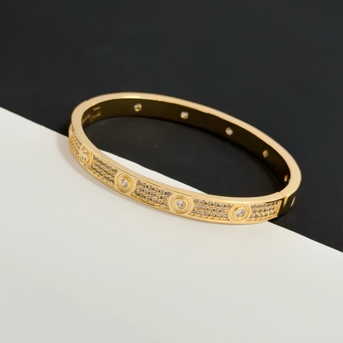 Cartier Diamond-Studded Nail Bracelet - cnluxepick