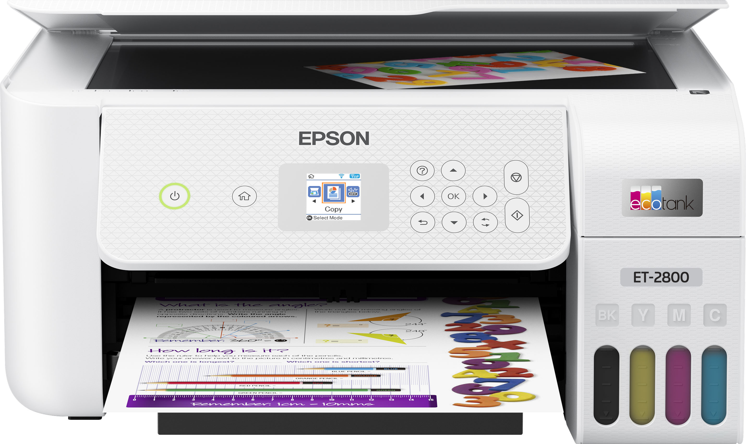 Epson - EcoTank ET-2800 Wireless All-in-One Supertank Inkjet Printer - White