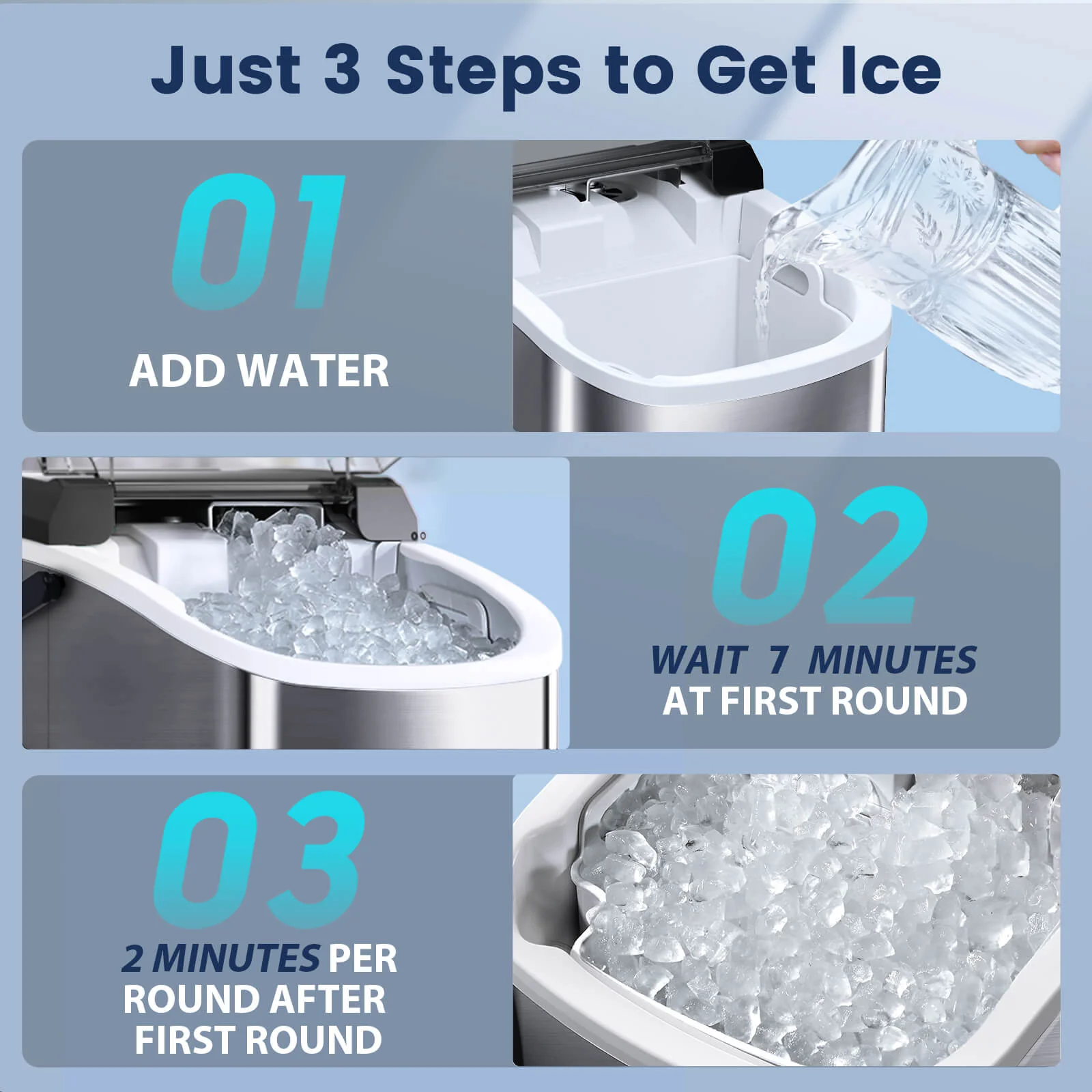 Nugget Sonic Ice Maker Stainless Steel Z5815SNH
