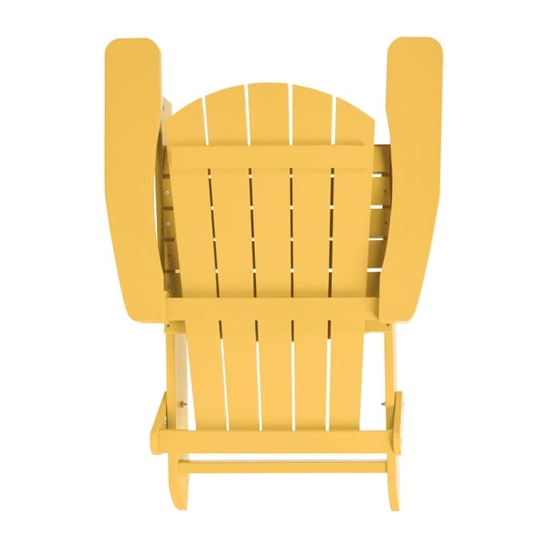 AllWeather Poly Resin Folding Adirondack Chair
