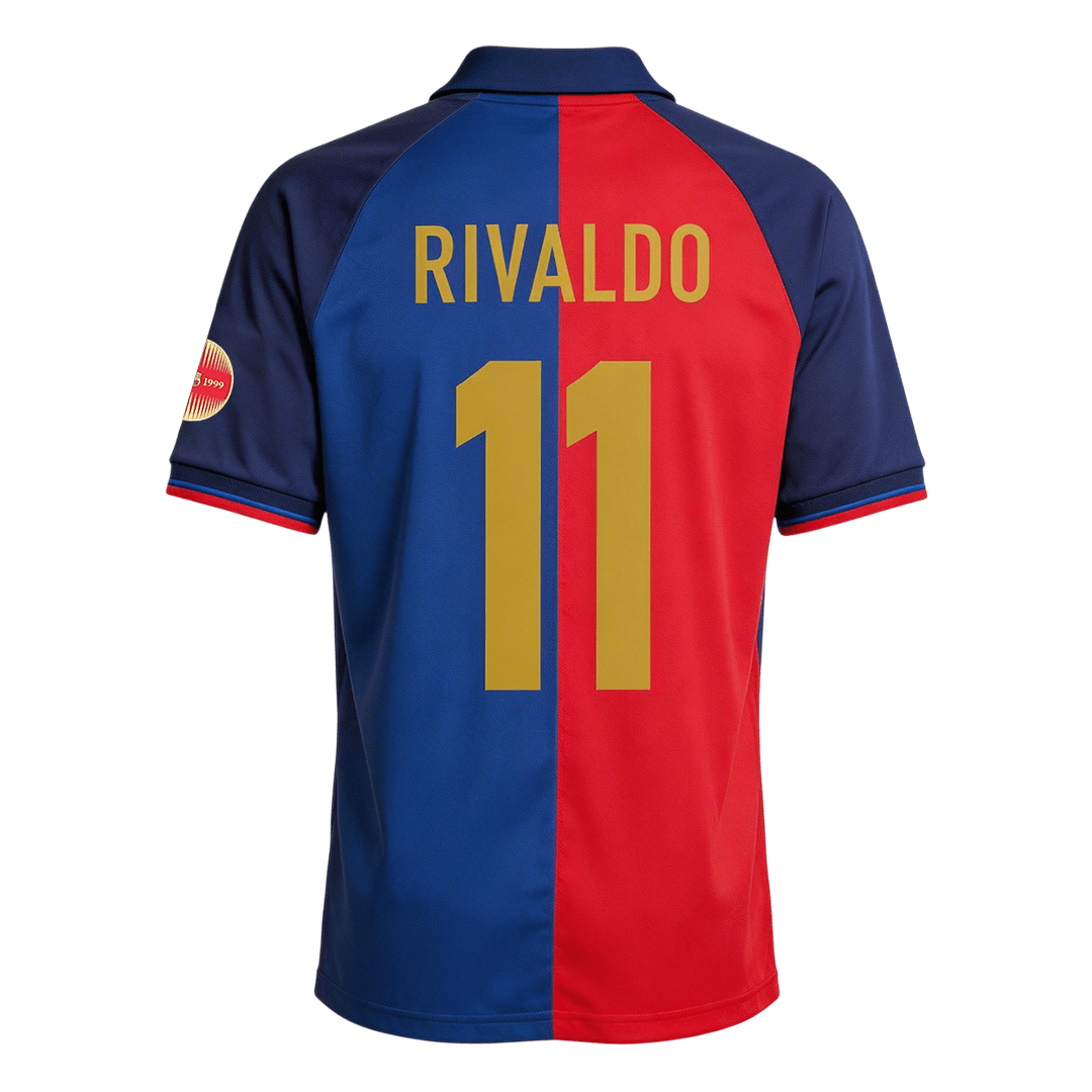 Retro Soccer Jersey RIVALDO #11 Barcelona Home 1999/00
