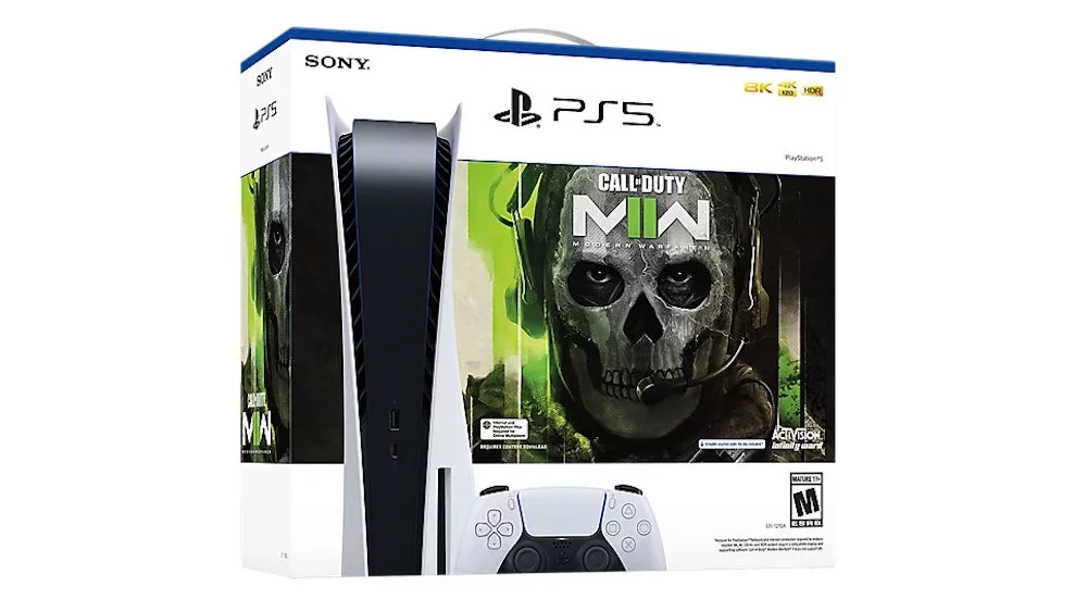 PlayStation 5 Disc Edition Call of Duty Modern Warfare II Bundle with Spider Man Miles Morales and Mytrix Controller Charger