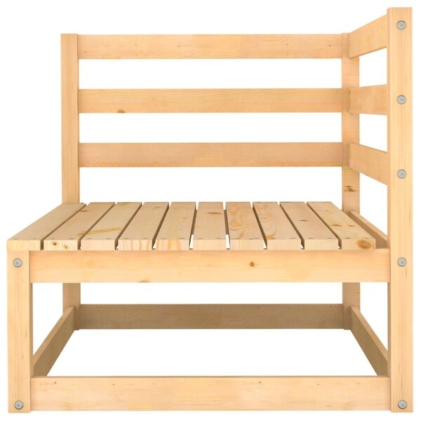 vidaXL Patio 2Seater Sofa with Cushions Solid Wood Pine