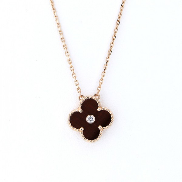 Van Cleef & Arpels Vintage Alhambra Flour Necklace 18K Rose Gold