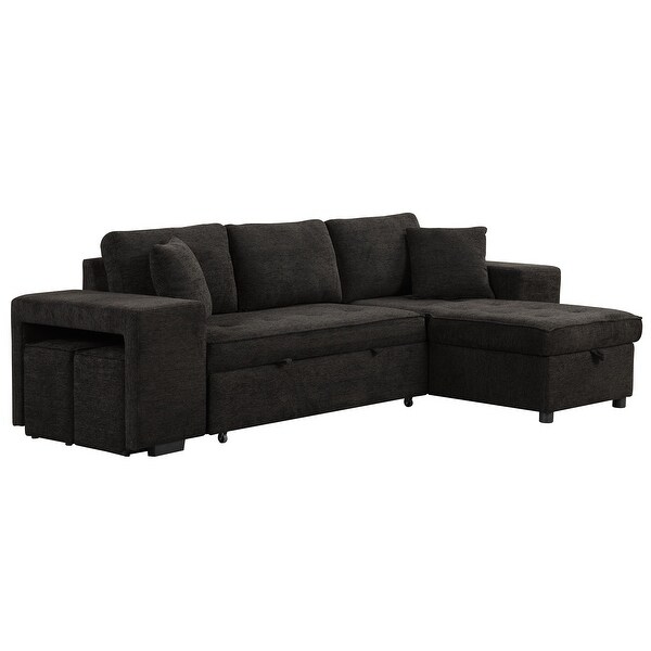Modern LShape 3 Seat Reversible Sectional Sofa