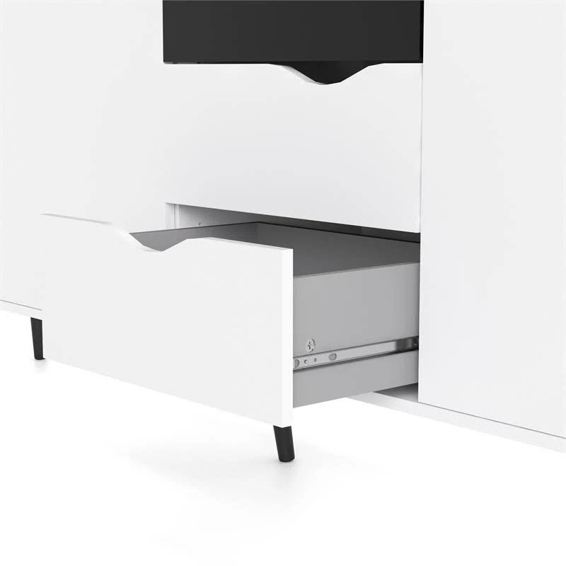Tvilum Diana Sideboard, White/Black