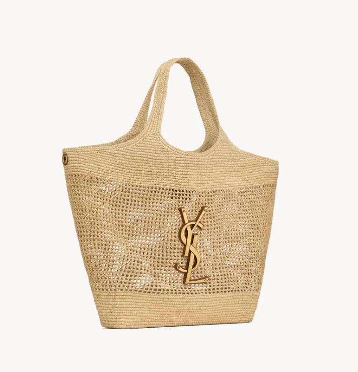 YSL  ICARE IN RAFFIA