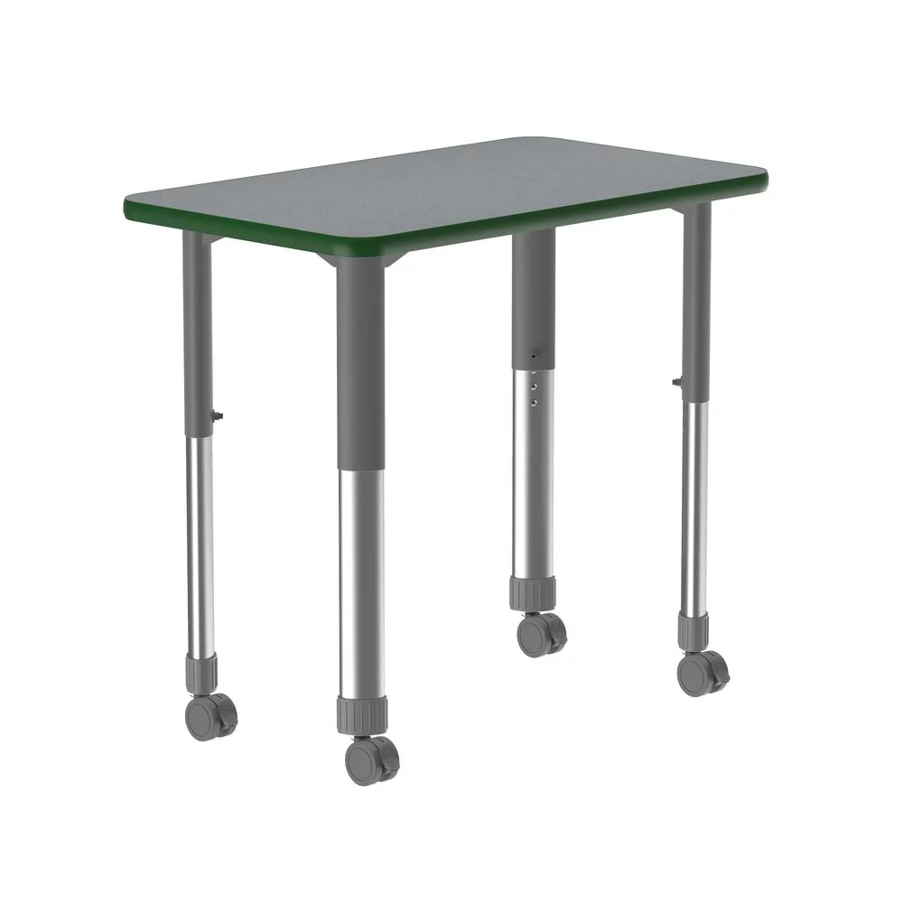 Correll Inc. Deluxe High Pressure Collaborative Desk with Casters 34x20
