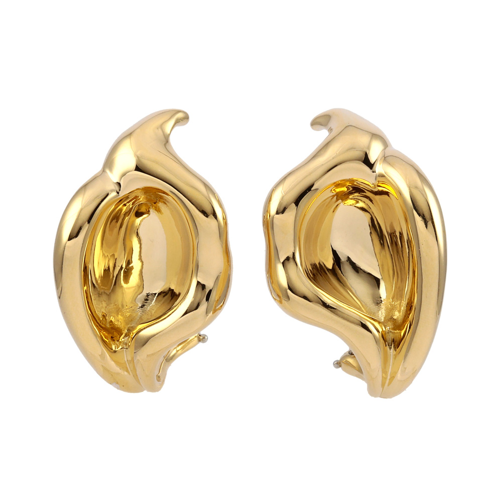 Tiffany & Co. Tiffany Elsa Peretti K18YG Yellow Gold Earrings
