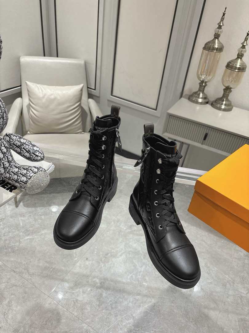 Louis Vuitton Citizen Flat Ranger Boot Monogram Black