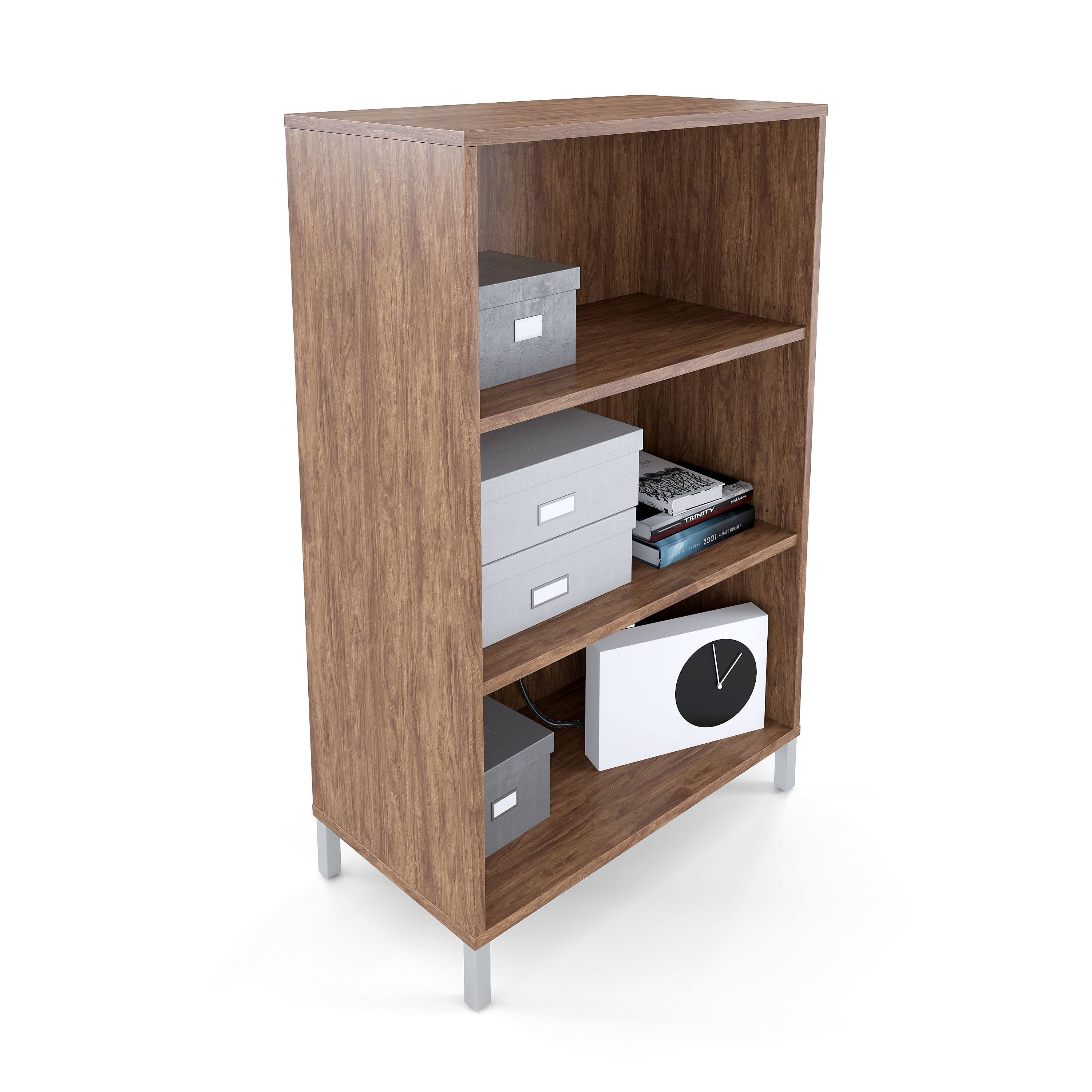 Myofficeinnovations 3 Shelf 45H Laminate Bookcase Espresso