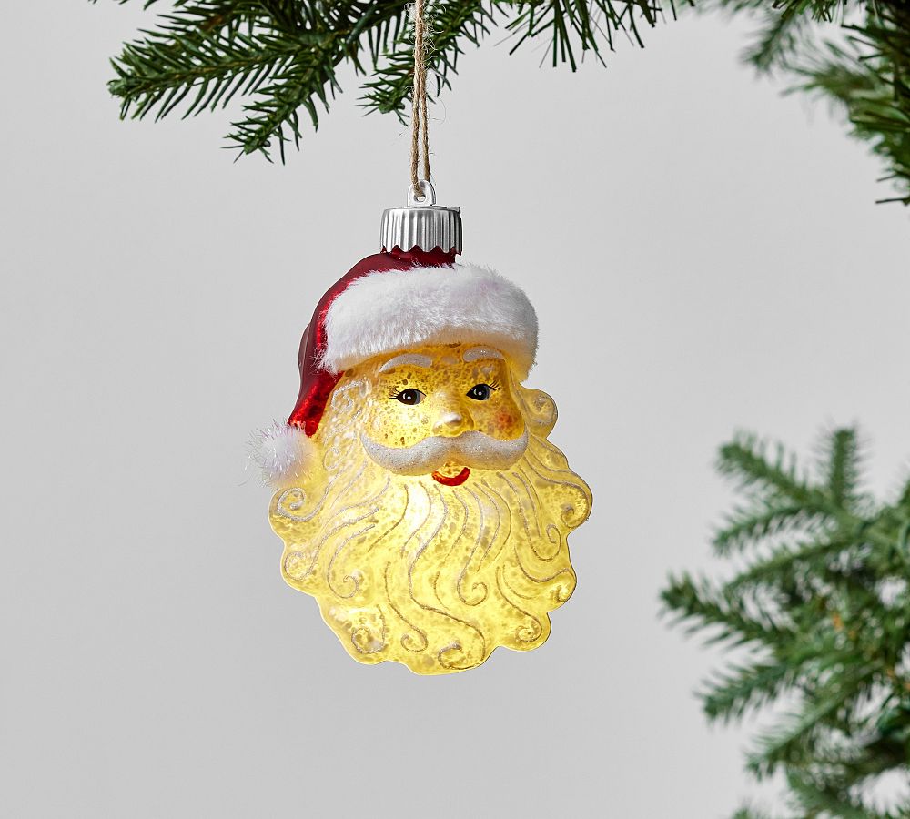 Lit Mercury Santa Ornament  sgtnighsdesigns