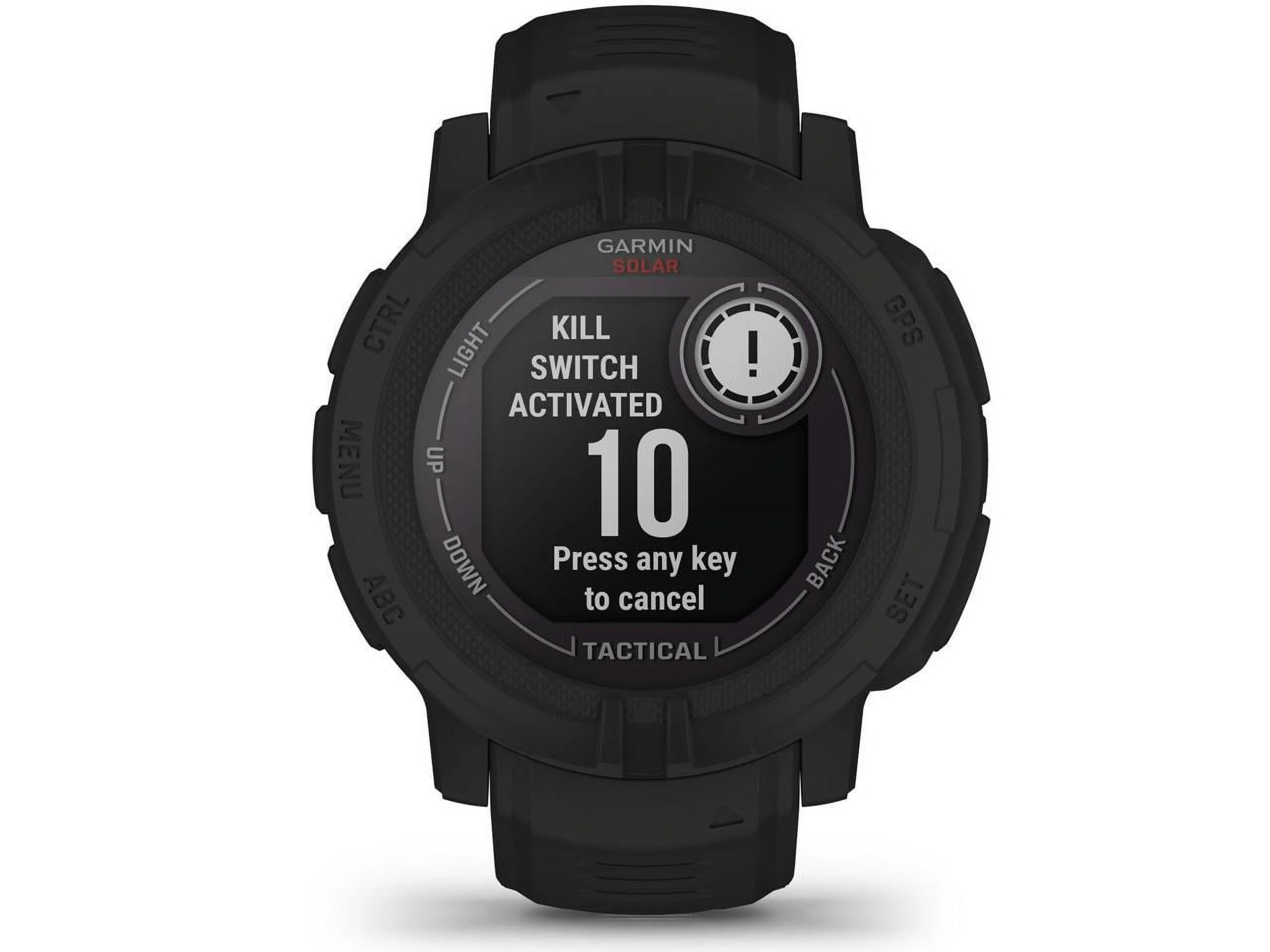 Garmin Instinct 2 Solar Tactical Edition 45mm Rugged GPS Smartwatch, Black