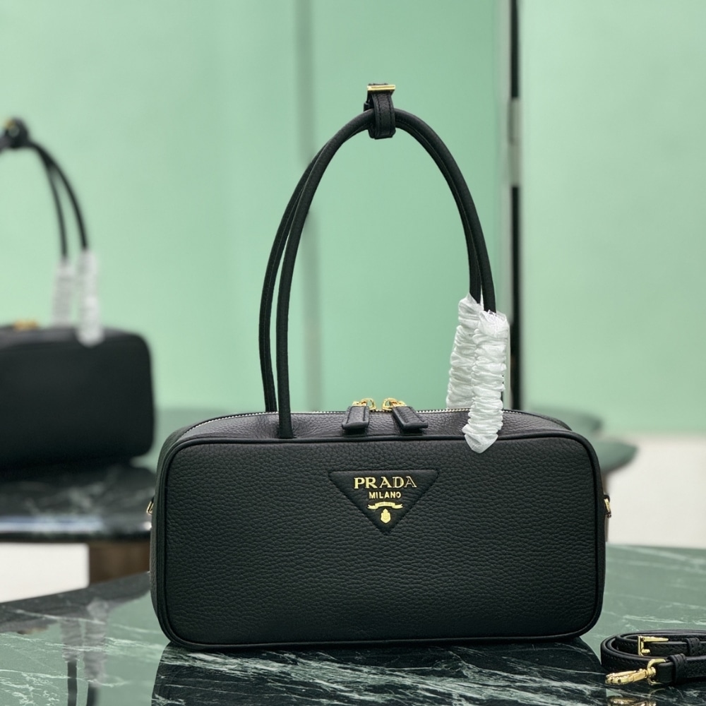 Prada Medium Top Handle Bag Black 29Cm
