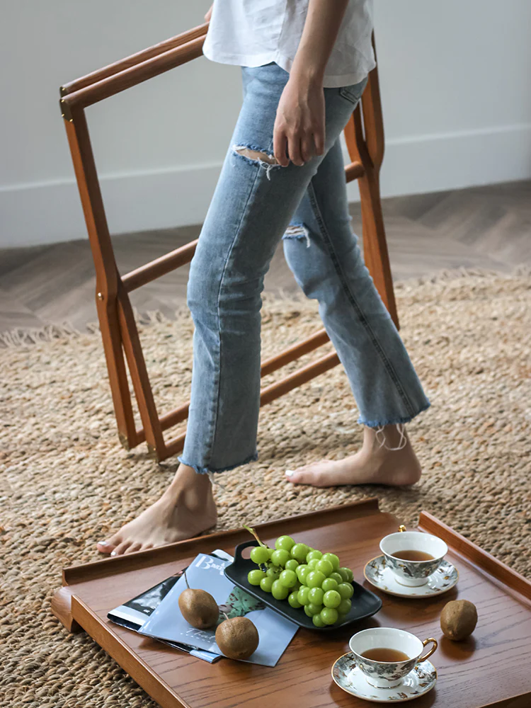 YA001 - H-series Pippa Table: American, Wooden, Removable, Folding