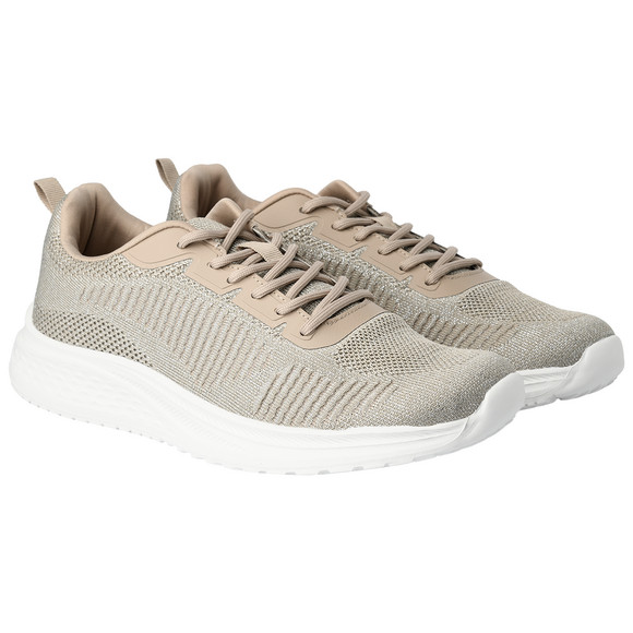 Gina Benotti Damen Sneaker mit Glitzermesh