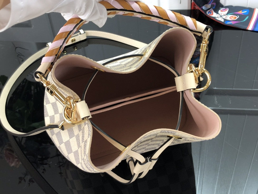 Louis Vuitton Damier Azur N Ono  Bb Bucket 20Cm