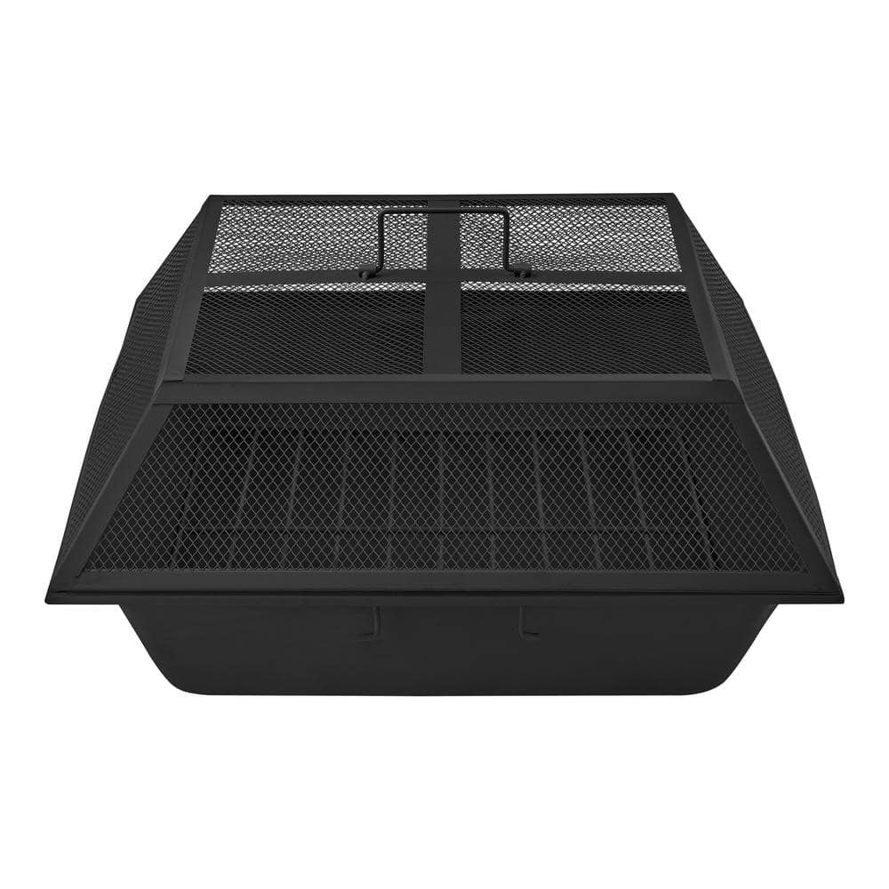 2026 Bay 24′′ Steel Fire Pit Insert Set with Mesh Cover, 3-Piece Replacement Kit