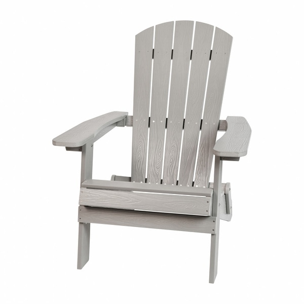 AllWeather Poly Resin Folding Adirondack Chair