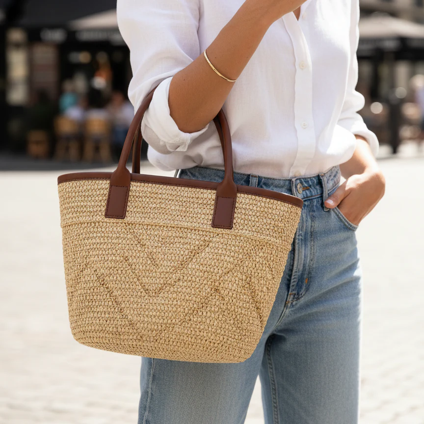Chevron Woven Tote