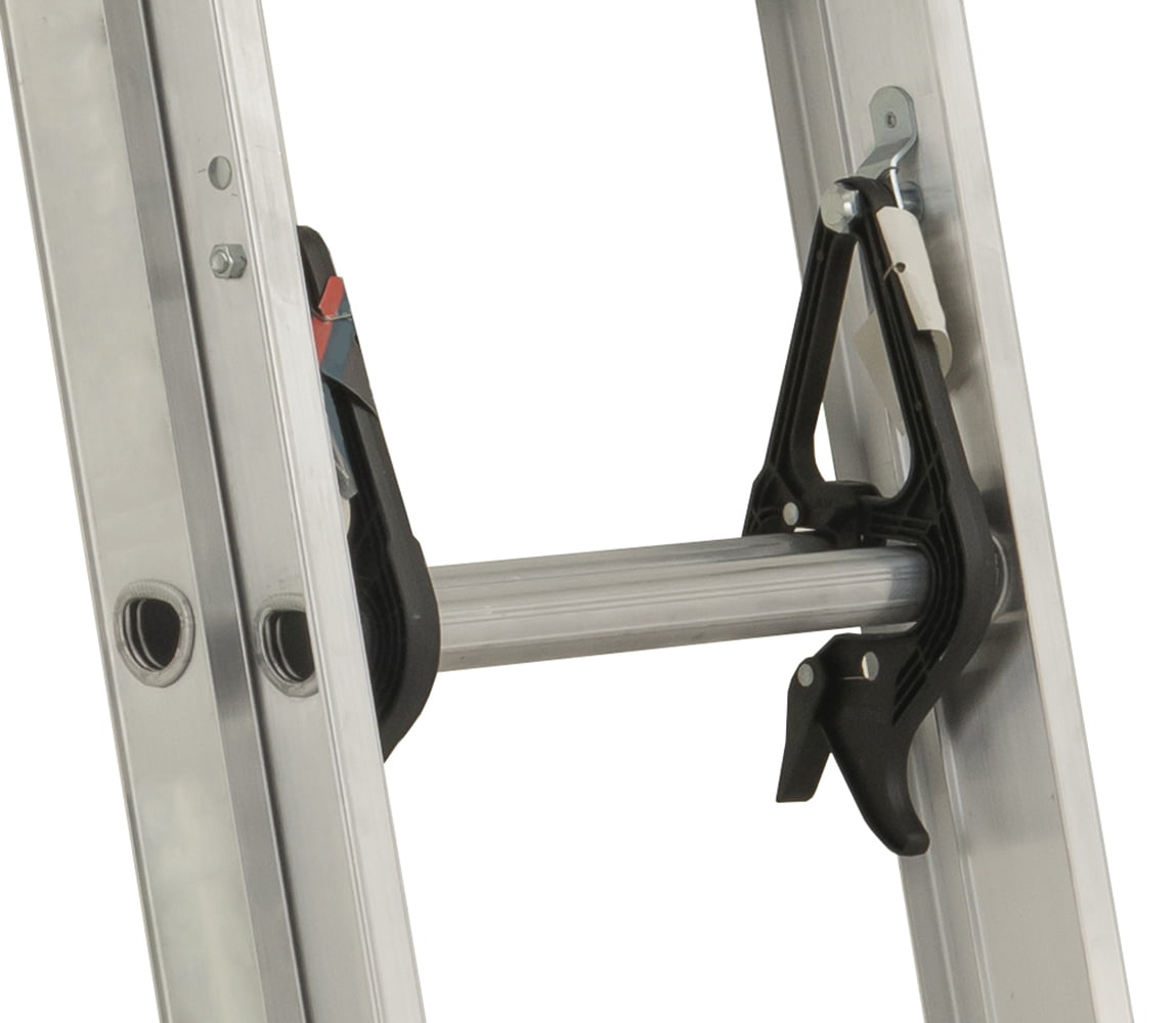 Louisville Ladder 16FT Aluminum Extension, 15′ Reach, 225 lbs Load Capacity, W-2222-16PG
