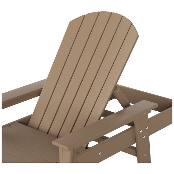 Polytrends Altura Poly EcoFriendly All Weather Reclining Chaise Lounge with Arms