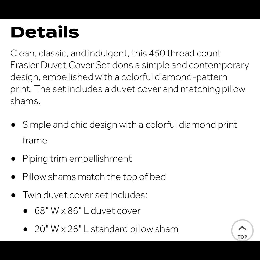 Frasier 2-Piece Twin Duvet Cover Set in Navy