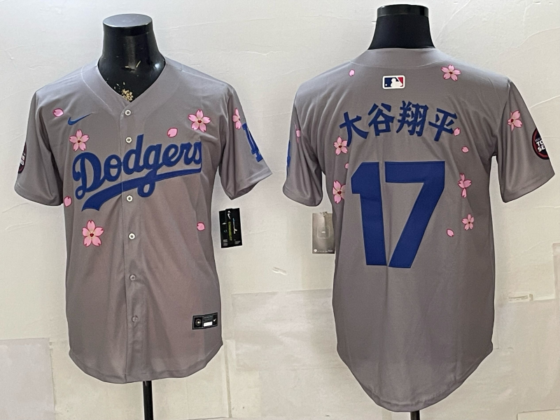 Men's Los Angeles Dodgers Shohei Ohtani #17 Gray Alternate Limited Player Jersey
