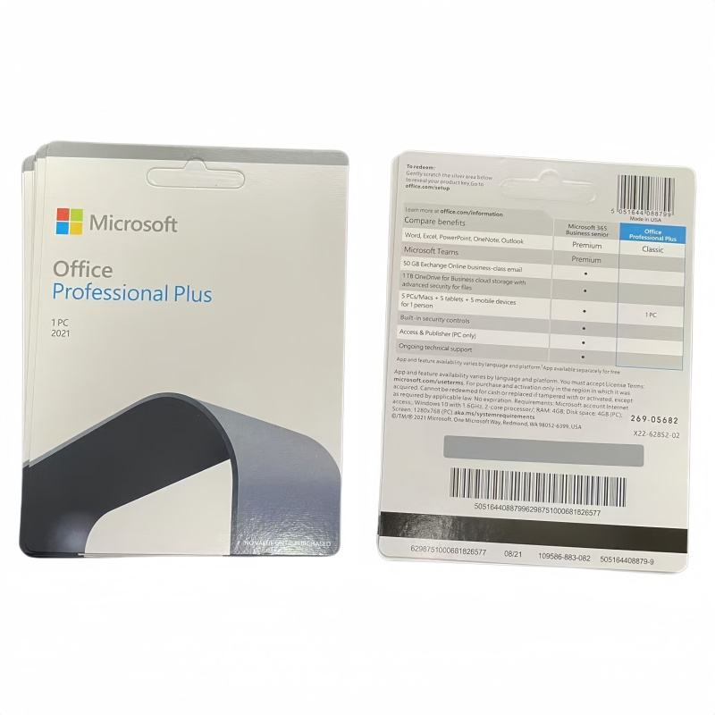 Office 2021 Professional Plus Key Card