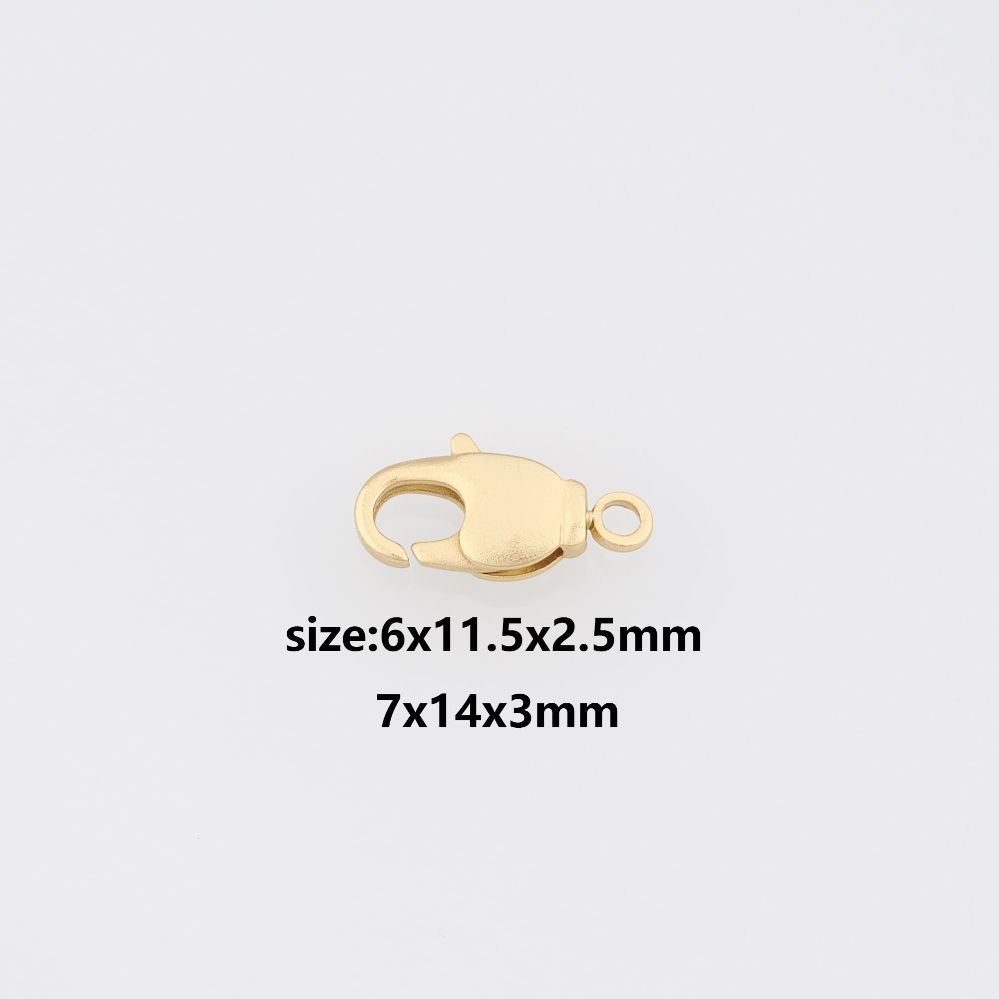 18K Gold Filled Lobster Claw Clasp,Lobster Clasp Lock,Spring Buckle for DIY Jewelry Necklace Bracelet