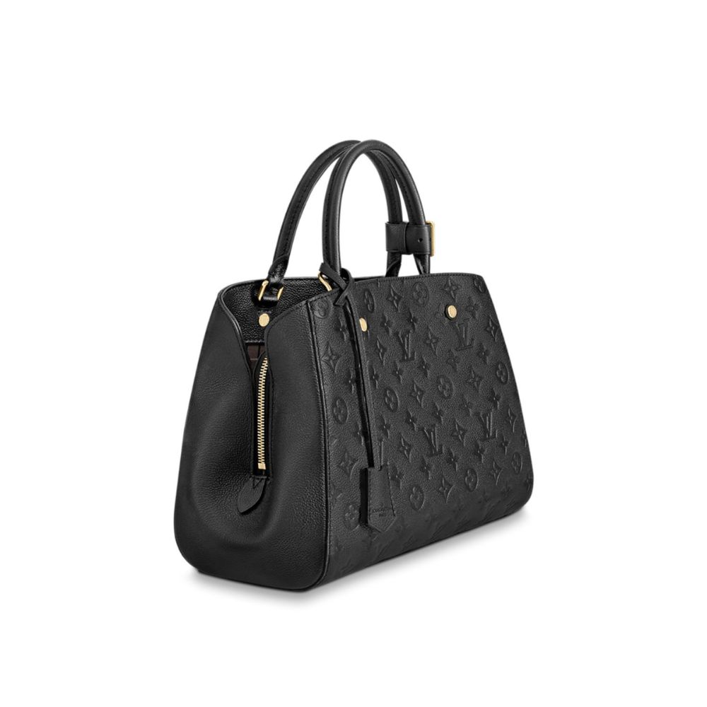 Louis Vuitton Montaigne MM Monogram Empreinte Black 13 Inches M41048