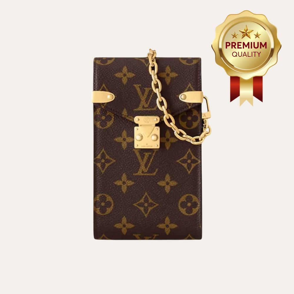 [Premium Quality] – Louis Vuitton Phone Pouch Métis Brown 6.7 Inches N00144