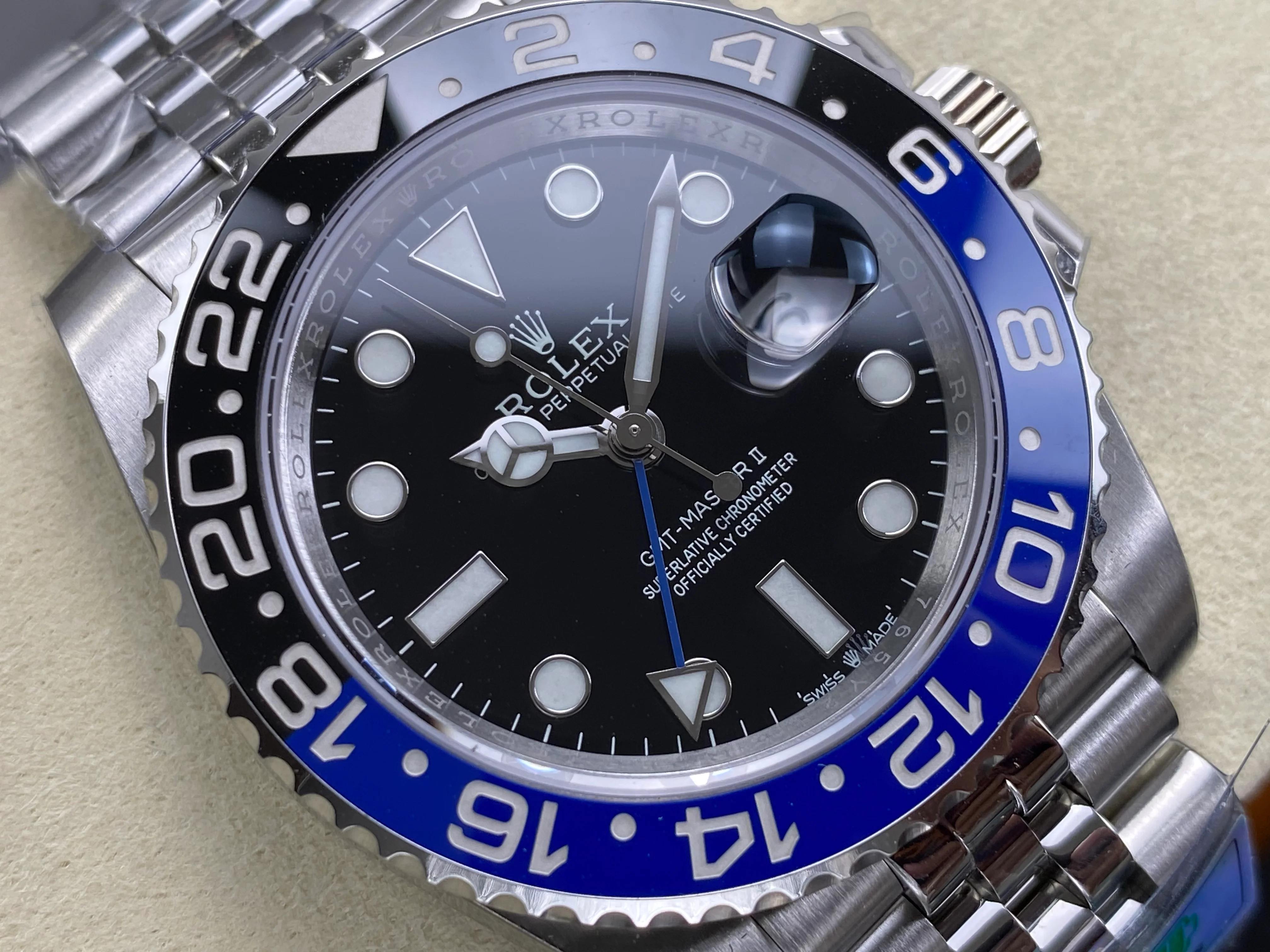 Rolex GMT- Master II Black Blue Jubilee Bracelet