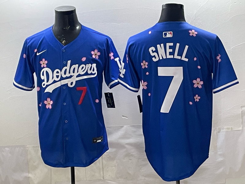 Men's Los Angeles Dodgers Blake Snell #7 Royal Alternate Limited Jersey