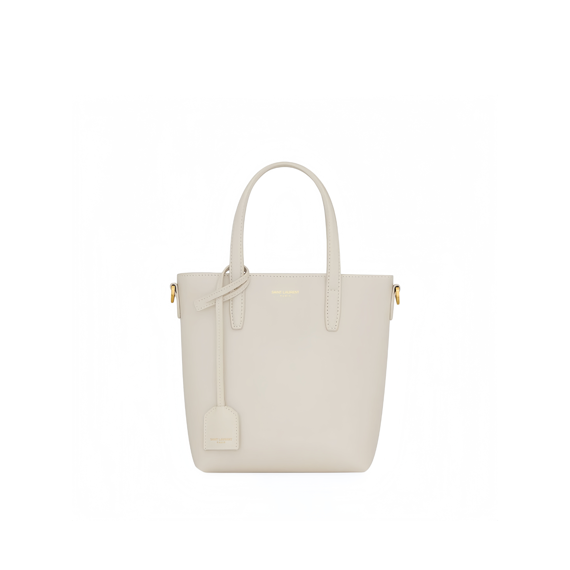 Saint Laurent Toy Shopping Saint Laurent In Box Leather White 18Cm